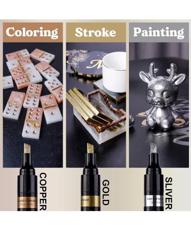LET'S RESIN Liquid Mirror Chrome Markers - 3 Metallic Colors for Epoxy Resin Art & Crafts - Buy Online on GoSupps.com