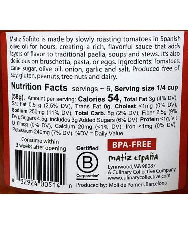 Matiz Sofrito: Traditional Valenciano Paella Base - 12.3 Ounce Family Recipe - Buy Online on GoSupps.com