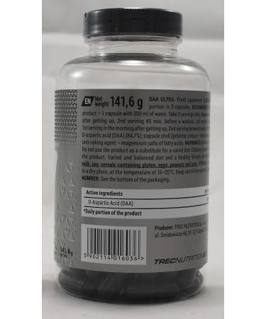 Buy Trec Nutrition DAA Ultra 120 Capsules - 1180 mg for Optimal Performance | Worldwide Shipping - Buy Online on GoSupps.com