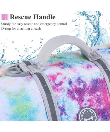 Vivaglory Ripstop Dog Rescue Vest - Small Medium Buoyancy & Visibility - Multi-Colored (Chest 53-63cm) for Safe Boating - Buy Online on GoSupps.com