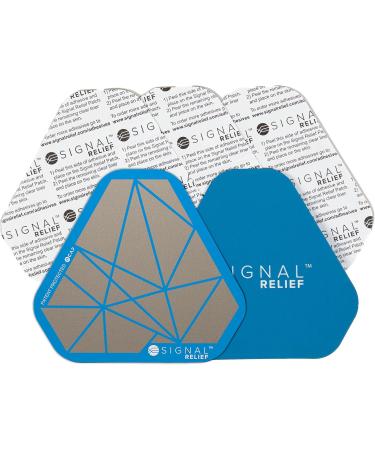 Pain Relief Patches for Back Knee or Leg Pain and Cramps - Reusable Pain Patch - 4.5" - Pack of 2 with Adhesives