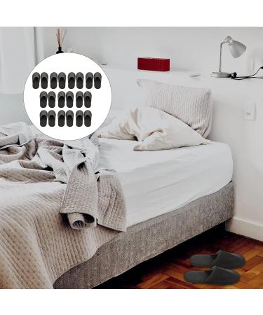 Milist Disposable House Shoes - Travel Cotton Slip-Ons Washable & Foldable Spa Footwear for Guests Hotels & Offices - Light Gray (20 Pieces) - Buy Online on GoSupps.com