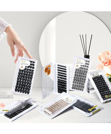 D-14mm Cluster Lashes Mega Volume DIY Eyelash Extensions - 72 Clusters C D Curl Soft Fluffy Individual Lash Clusters - B&Q Lash Clusters for Stunning Results - Buy Online on GoSupps.com