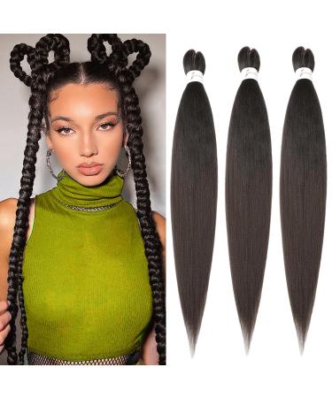 Easy braid anti-stretched braids extensions hair extensions 26 inch 3packs hair to braid synthetic hair for braid braids braid extensions (26 inches 4#) 66cm-26 inch (3 Pack) 4#