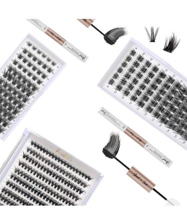 Lash Bond & Seal Cluster Lashes Glue | Strong Hold Waterproof Adhesive for DIY Eyelash Extensions | 72-Hour Long Lasting | Black Bond & Clear Seal (2-in-1) - Buy Online on GoSupps.com