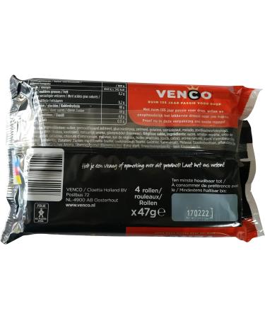 Venco Licorice | Dutch Liquorice | Venco Topdrop Hard Salt Rolls | Dutch Licorice | 6.63 Ounce Total Weight - Buy Online on GoSupps.com