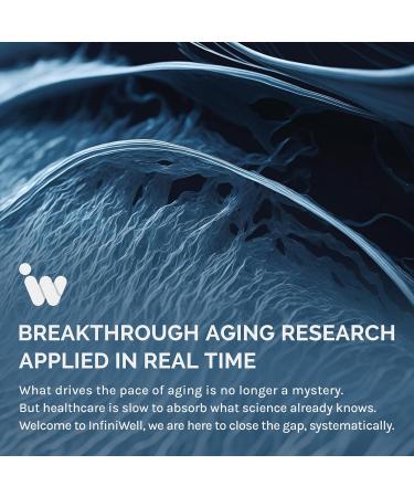 InfiniWell Senolytic Longevity Supplements - Optimize Cellular Aging Help Support Cognitive Function & Neurological Processing - with Resveratrol Pterostilbene & Quercetin (30 Capsules) - Buy Online on GoSupps.com