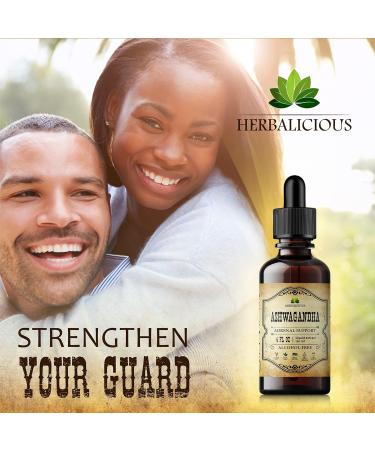 Ashwagandha Supplements Organic Withania Somnifera Root Extract Liquid Drops Natural Stress Relief Mood Booster Sleep Aid & Calming Support Non-GMO Vegan Formula 4 fl oz - Buy Online on GoSupps.com