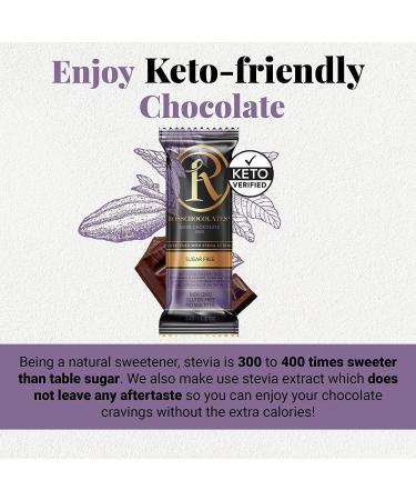 Ross Chocolates Dark Chocolate sweetened with Stevia (pack of 1) - Buy Online on GoSupps.com