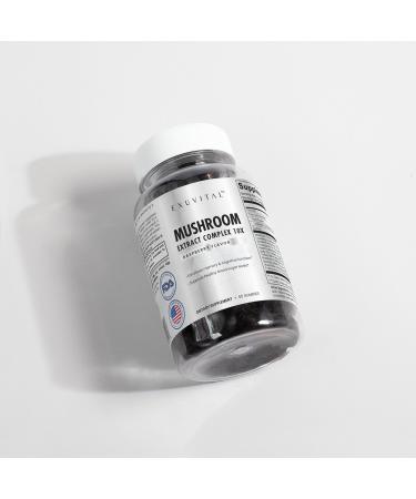 EXUVITAL Mushroom Extract Complex Gummy - Supports Immunity & Energy, Memory and Cognition, Vegan - 60 Count, - Buy Online on GoSupps.com