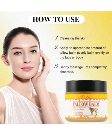 Natural Beef Tallow Cream - Nourishing Body Lotion for Sensitive Skin | Grass Fed Non-Greasy Moisturizer with Honey - International Shipping Available - Buy Online on GoSupps.com