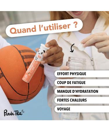 Panda Tea - Hydration & Energy - Peach - 20 Sugar Free Lozenges - Electrolyte Ultra Hydration - Ideal for Sport and Everyday Use - Buy Online on GoSupps.com