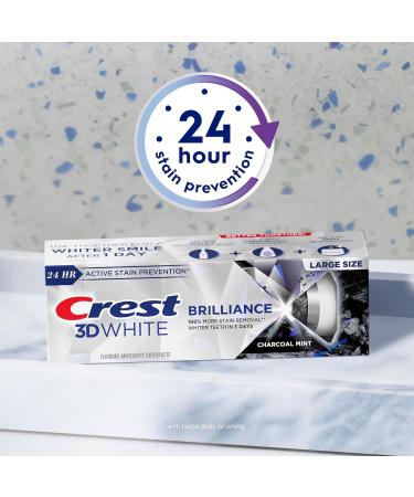 Crest 3D White Fluoride Toothpaste Whitening Brilliance Charcoal 85 mL Charcoal Mint 85.00 ml (Pack of 1) - Buy Online on GoSupps.com