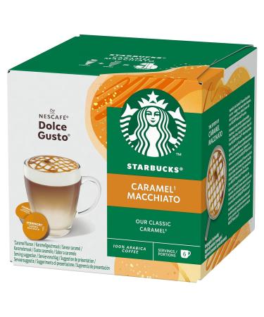 Buy STARBUCKS Caramel Macchiato Coffee Capsules - Nescaf Dolce Gusto - 72 Capsules (6 Packs of 12) - International Shipping Available - Buy Online on GoSupps.com