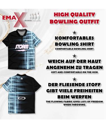 Emax Odin Sportswear: Premium Men's Bowling T-Shirt | Stylish Bowling Shirt for Players | Unique Bowling Apparel with Print - Buy Online on GoSupps.com
