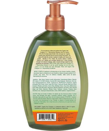 Organic Hair Energizer Hair Growth 4 Piece Set with Pro Vitamin-B5, DHT-Blockers & Ph-Balancing - Men, Women, Teens - Buy Online on GoSupps.com