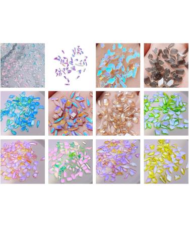 FEIlei 50Pcs Mixed Glass Crystal Hybrid Diamond Rhinestones Nail Art Decorations Drop Rhombus Flatback Stones 3D Gems - Buy Online on GoSupps.com