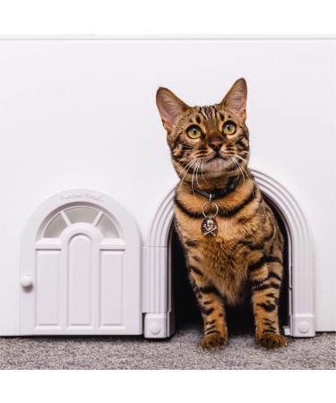 Interior Cat Door - No-Flap Cat Door for Interior Door, Cat Door Interior Door for Cats Up to 20 lbs, Easy DIY Setup, Secured Installation in Minutes, No Training Needed Original White - Buy Online on GoSupps.com