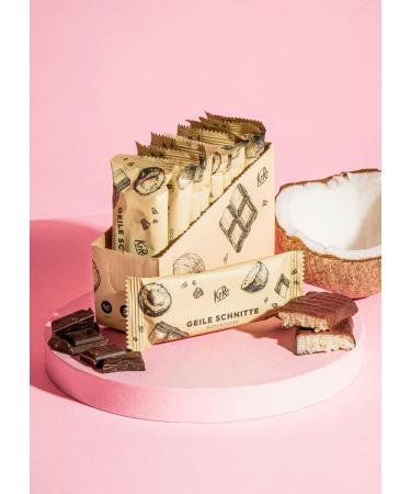 KoRo - Super Chocolate Bar filled with coconut - 10 x 30 g - Perfect snack for small cravings - Vegan - Gluten free - Palm oil free