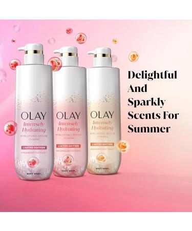 Olay Body Wash for Women Intensely Hydrating Pro-Hyaluronic Acid Serum Complex Renews Moisture Vitamin B3 Lameller Technology For All Skin Types Strawberry Summer Fizz Scent 20 fl oz Strawberry Fizz 20 Fl Oz (Pack of  - Buy Online on GoSupps.com