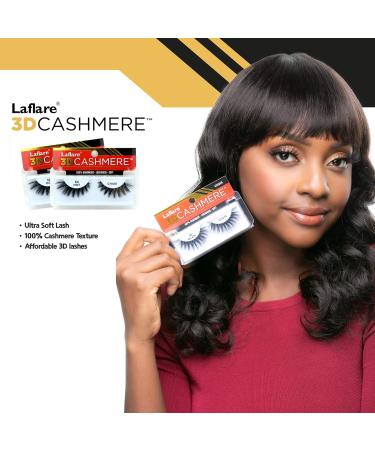 LAFLARE 3D CASHMERE Eyelashes - Natural Wispy Glam Look - 3 Pack Bundle Special - CH406 3 - Buy Online on GoSupps.com