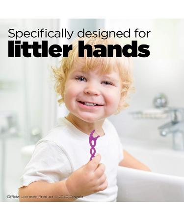 GUM Crayola Twistables Flossers - Fluoride Coated, Twisted Fruit Flavors - 75 Count, Ages 3 - Buy Online on GoSupps.com