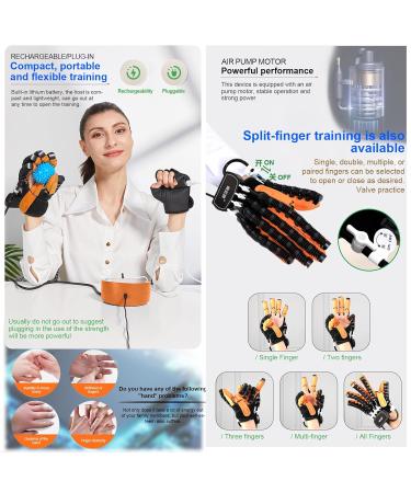 Rehabilitation Robot Gloves for Stroke Hemiplegia Patients Traitement Des Dysfonctionnements de Main Hand Exerciser Aids Robotic Rehab Glove(A:Left Hand B:Right Hand) - Buy Online on GoSupps.com
