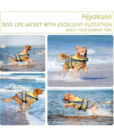 Buy Hjyokuso Dog Life Jacket Adjustable Reflective & Strong Buoyancy for Swimming Boating & Canoeing (Medium 20.5 -25 ) - Buy Online on GoSupps.com