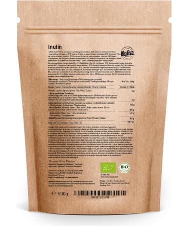 Biotiva Organic Inulin Powder - 500g - Buy Online on GoSupps.com