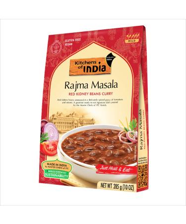 Kitchens Of India Ready To Eat Rajma Masala, Red Kidney Bean Curry, 10-Ounce Boxes (Pack of 6) Red Kidney Beans 10 Ounce (Pack of 6)