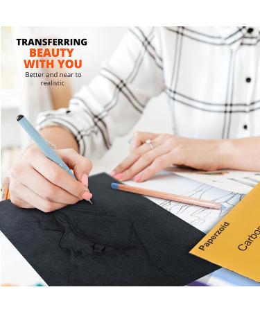 Paperzoid 30-Pack Carbon Paper for Tracing Patterns and Sketches - 8.5x11 Inches (A4 Size) Black - Premium Quality - Buy Online on GoSupps.com