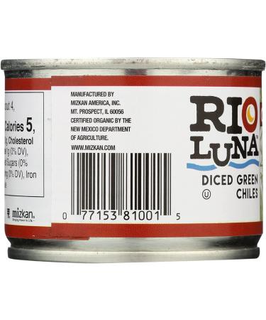 Rio Luna Organic Diced Green Chile 4oz - Spicy and Flavorful Addition to Your Kitchen - Buy Online on GoSupps.com