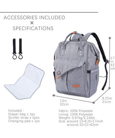 NEOtech Care Diaper Bag Backpack for Baby | Multifunctional Wide Opening Top-Rated Design - Black/Gray/Blue - Buy Online on GoSupps.com
