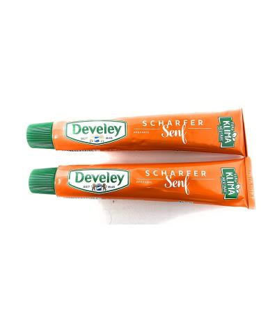 Develey Hot Tube Mustard - Imported German Gourmet Mustard 2 Pack (6.76 oz) - Buy Online on GoSupps.com