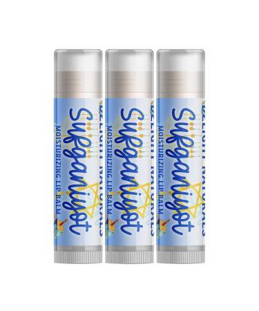 Delight Naturals Happy Hanukkah Sufganiyot Lip Balm - Set of Three