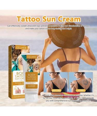 Tattoo Sun Protection Moisturizing Sunscreen for Tattoos 60 ml Tattooing FaProtection and Moisturizer Protect your artwork from UV rays and fading - Buy Online on GoSupps.com