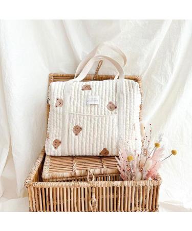 Stylish Large Capacity Cotton Wrapping Bag Stroller - Perfect Newborn Diaper Bag for Diapers Towels & Toys - Buy Online on GoSupps.com