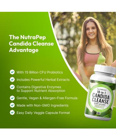 Candida Cleanse Detox Supplement - Women Men Natural Yeast Overgrowth Support with Caprylic Acid Probiotics Complex for Candi Balance Immune Intestinal Flora & Gut Health - Vegan Gluten Free 90 Count (Pack of 1) - Buy Online on GoSupps.com
