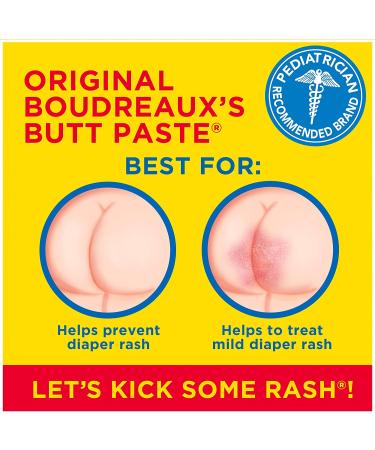 Boudreaux's Butt Paste Diaper Rash Ointment Original 16 Oz - Pack of 1 (1 lb) | Non-applicator formula - Buy Online on GoSupps.com