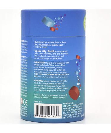 Color My Bath - 300 Eco-Friendly Fizzy Color Changing Tablets | Kids Bath Time Activity | Safe & Non-Toxic - Buy Online on GoSupps.com