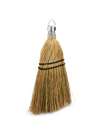 Rubbermaid Commercial 12 Inch Corn Whisk Broom, Yellow, Flagged Natural Bristles for Multi-Surface Sweeping, Remove Dirt and Debris from Porches, Floors Decks, Driveways, Sidewalks Corn Broom Corn Broom Brush