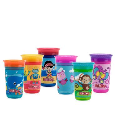 Nuby 360 Degree Easy Sip Wonder Cup 10 Oz with Printed Silicone Sleeve - Whale Design | Buy Online - Buy Online on GoSupps.com