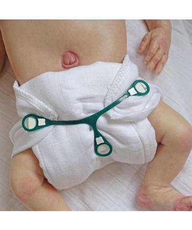 Buy MuslinZ Pack of 6 Size 1 Prefold Muslin Diapers White - Soft Absorbent & Eco-Friendly | International Shipping Available - Buy Online on GoSupps.com