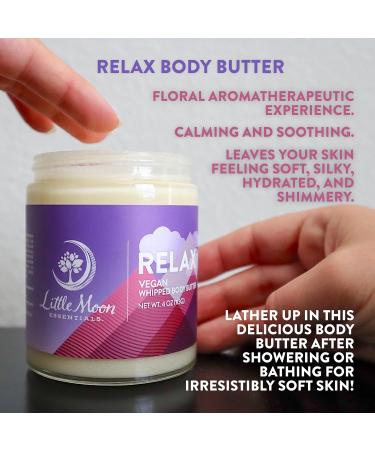 Little Moon Essentials Relax Body Butter | Vegan & Cruelty-Free Calming Moisturizer with Cocoa & Shea Butter - International Shipping Available - Buy Online on GoSupps.com