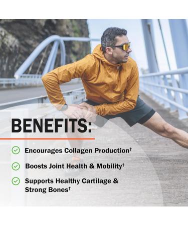 Glucosamine Chondroitin MSM Joint Support Supplement - Collagen Peptides Turmeric and Ginger Hyaluronic Acid Glucosamine Chondroitin Sulfate for Joint Comfort - Gluten Free Non GMO 180 Capsules 180 Count (Pack of 1) - Buy Online on GoSupps.com