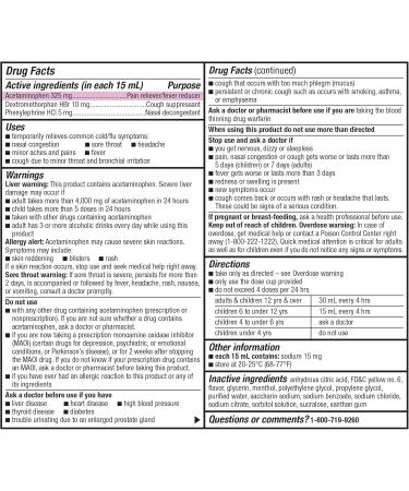 GoodSense Daytime Cold & Flu Multi-Symptom Relief Non-Drowsy Effective Relief for Fever Sore Throat Cough Nasal Congestion 12 Fl Oz 12 Fl Oz (Pack of 1) - Buy Online on GoSupps.com