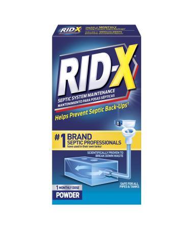 RID-X Septic Treatment, 1 Month Supply Of Powder, 9.8 oz
