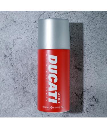 Ducati Sport Deodorant for Men - Amber Fougere Scent with Lavender Bergamot & Sandalwood - Perfect for Active Lifestyles - 5.07 oz - Buy Online on GoSupps.com