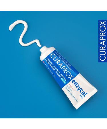 4x Curaprox Enzymatic Toothpaste Curaprox 950ppm Fluoride Tube 75ml (4x 75ml) - Buy Online on GoSupps.com