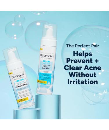 Dickinson s Witch Hazel Exfoliating Bubble Toner with 0.5% Salicylic Acid Glycolic Acid & Niacinamide | Clears Pores Smooths Texture Brightens Skin | Alcohol-Free Fragrance-Free | 5 Fl Oz - Buy Online on GoSupps.com